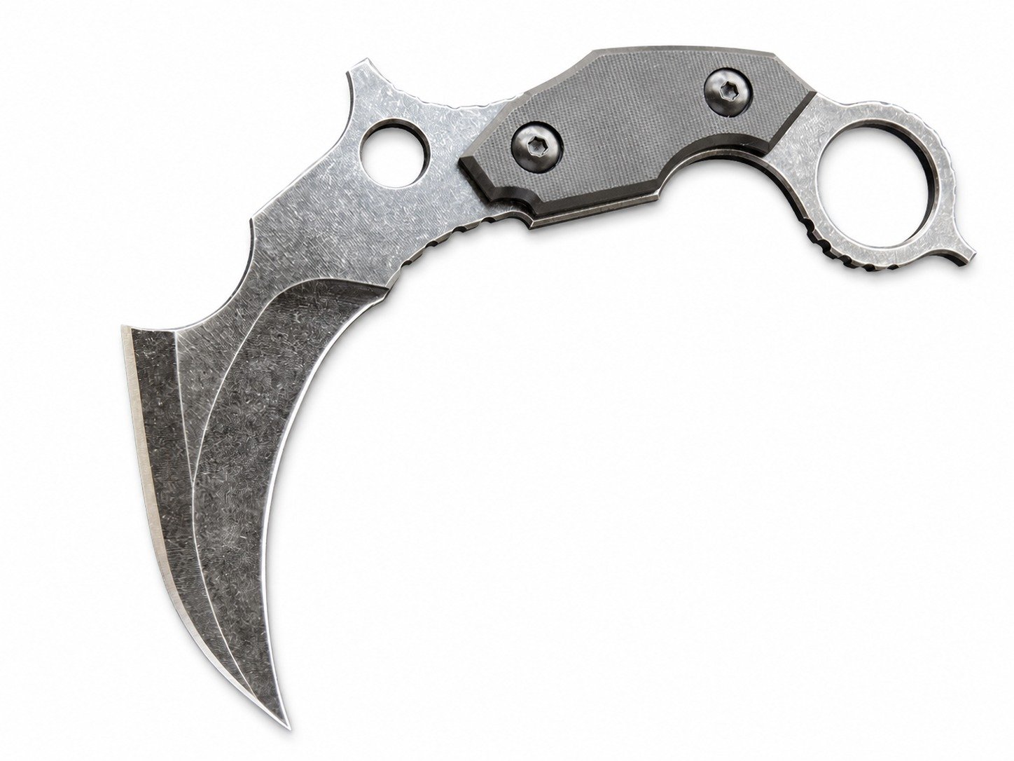 18642-main-white-clean Karambit Knife C1699 Fixed Knife G10 Handle + D2 Stone Washed Steel Blade Convenient Edc Tool - Image 1