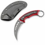 Karambit Knife Fixed Blade D2 Steel + G10 Handle Outdoor Claw Knife With Protective Cover Edc Tool-RDE