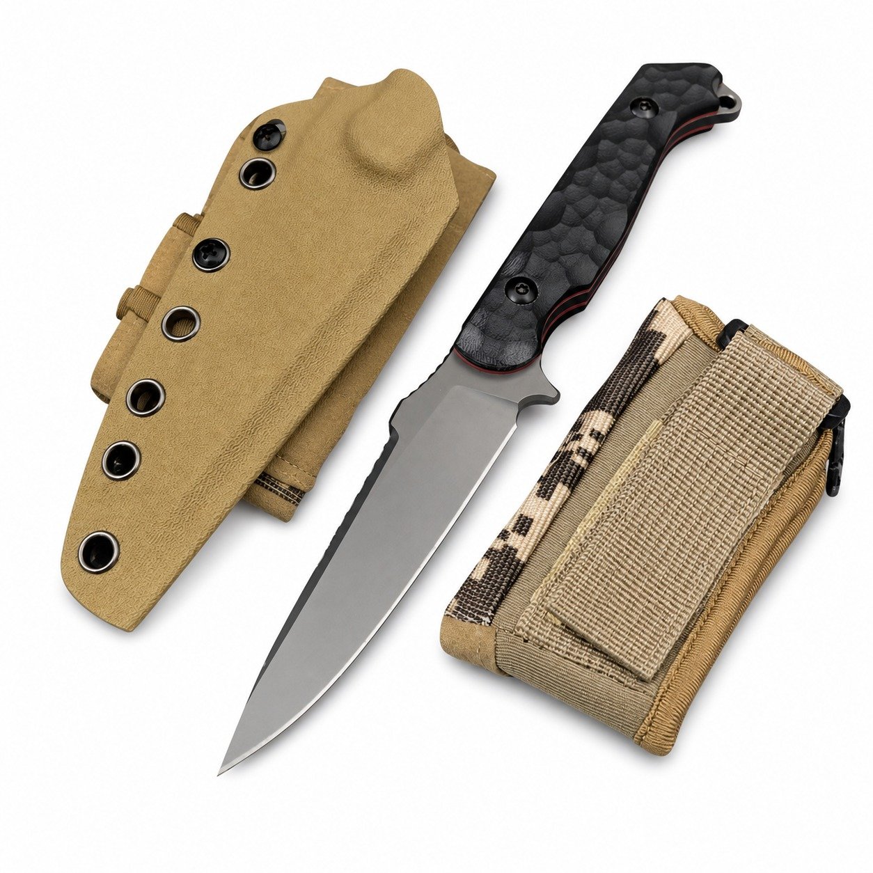 19266-main-white-clean Outdoor survival straight knife high hardness adventure wilderness survival straight knife-02 - Image 1