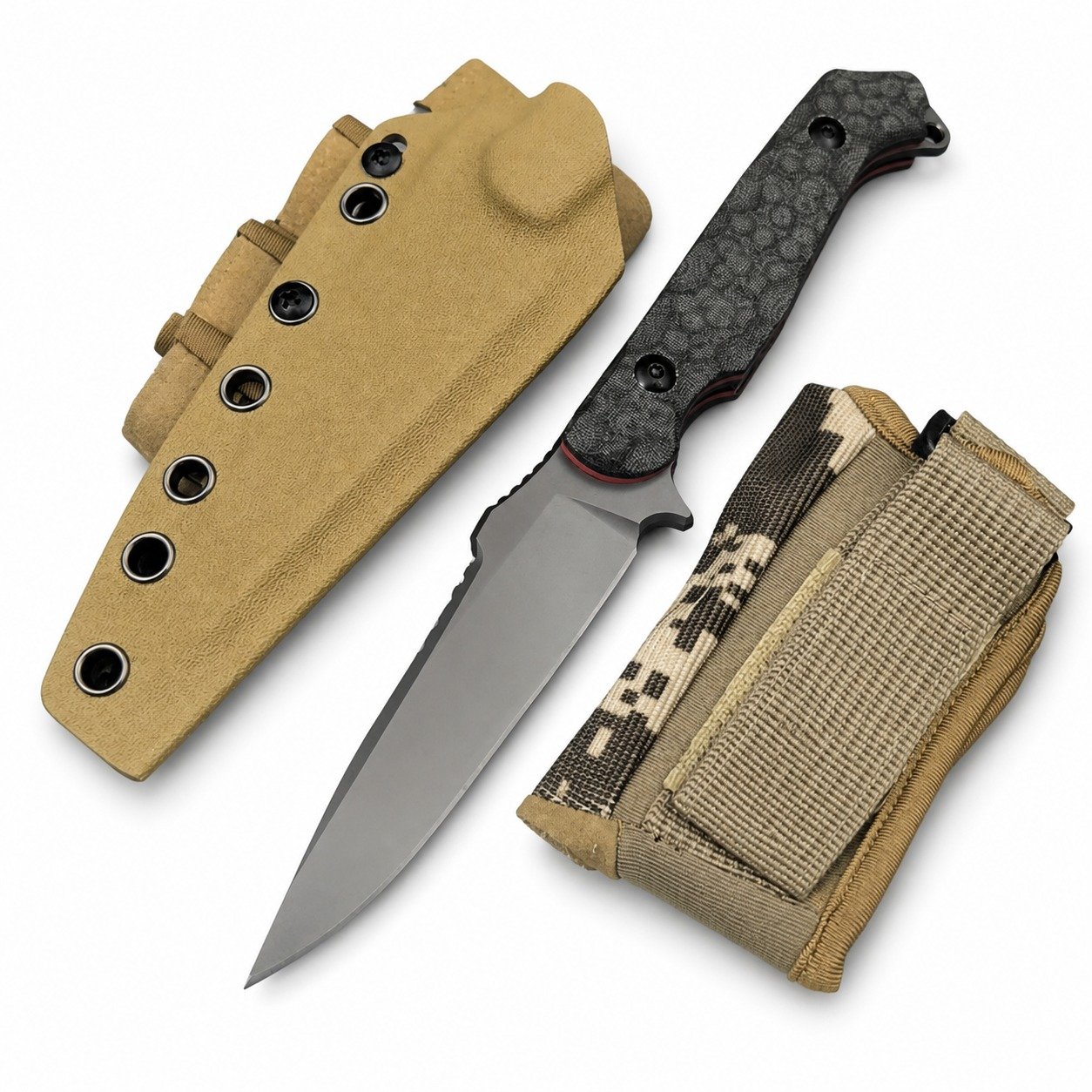 19267-main-white-clean Outdoor survival straight knife high hardness adventure wilderness survival straight knife-03 - Image 1