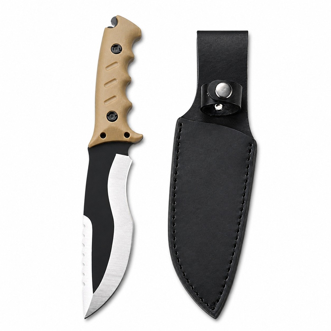 19450-main-white-clean Outdoor Survival Knife – Fixed Blade Camping & Bushcraft Knife - Image 1