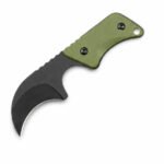 Neck Knife G10 handle with kydex sheath EDC tool -Greeng