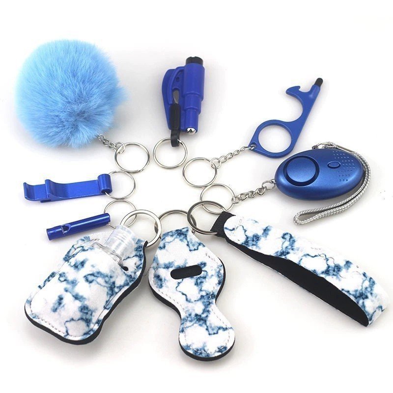 19629-main-white-clean Personal Defense Keychain Popular Self-Defense 10-Piece Set - Image 1