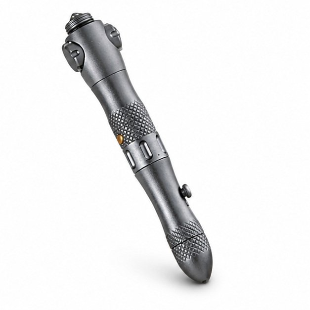 19672-main-white-clean Multi-function Spinner Self Defense Tactical Pen Flashlight Emergency Glass Breaker Outdoor Survival EDC Tools - Image 1