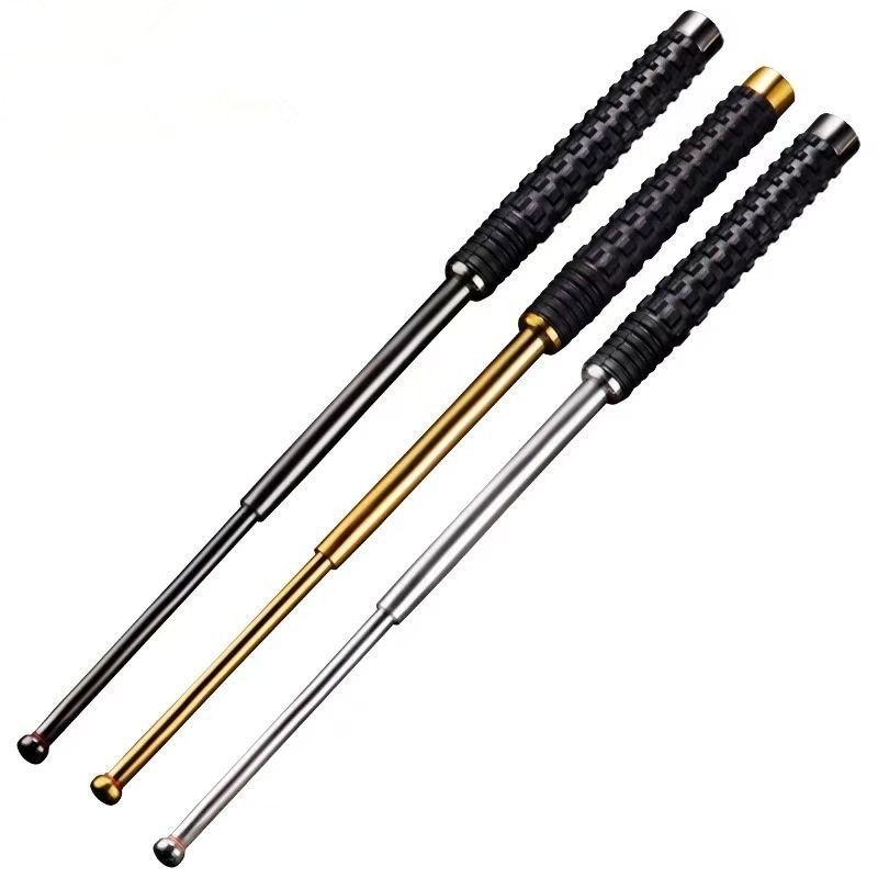20202-main-white-clean Three-Section Alloy Steel Telescopic Baton (Vehicle Carry) - Image 1