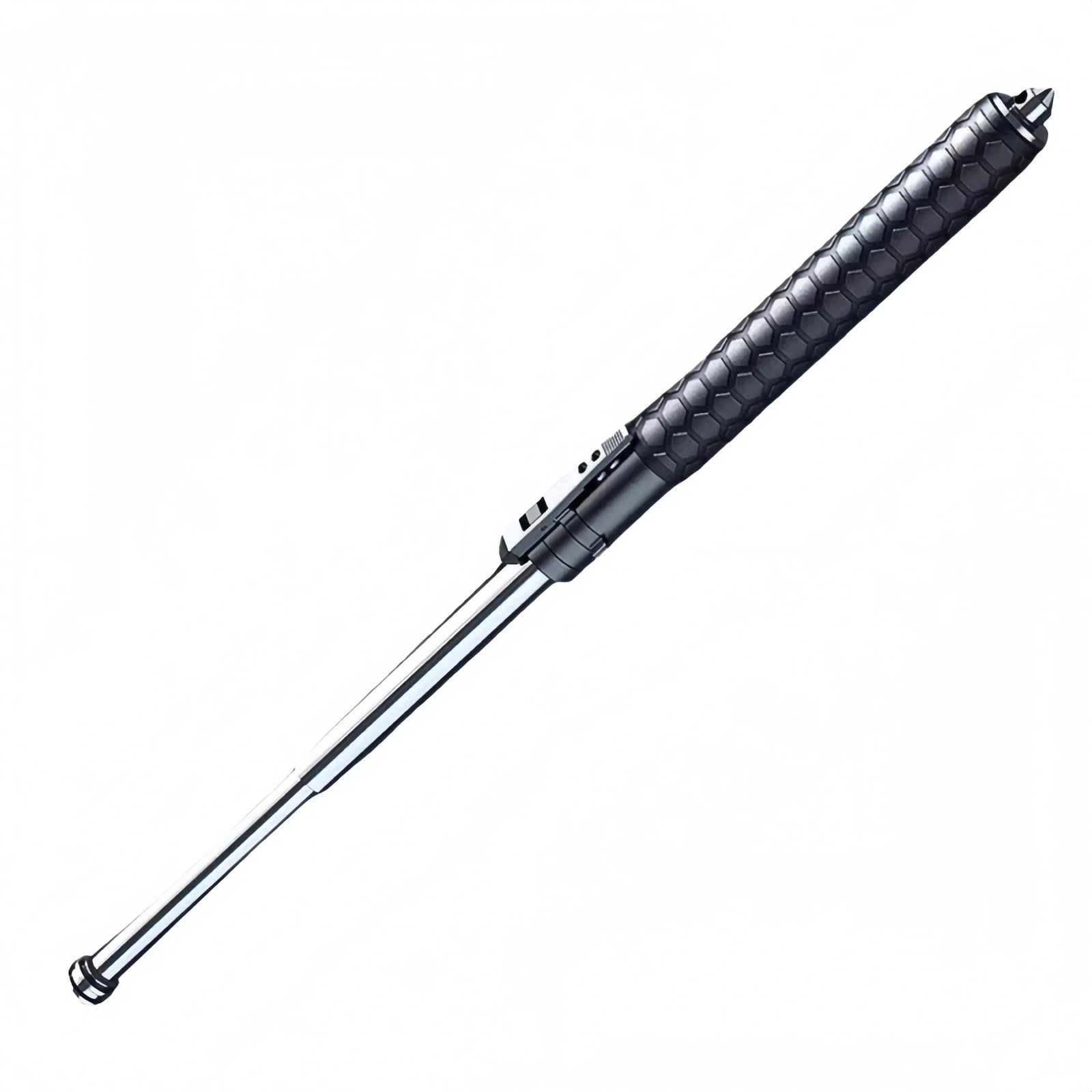 20220-main-white-clean Automatic Spring-Loaded Telescopic Baton - Image 1