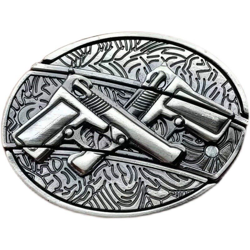 21299-main-white-clean Bull head knife buckle-belt buckle knife - Image 1