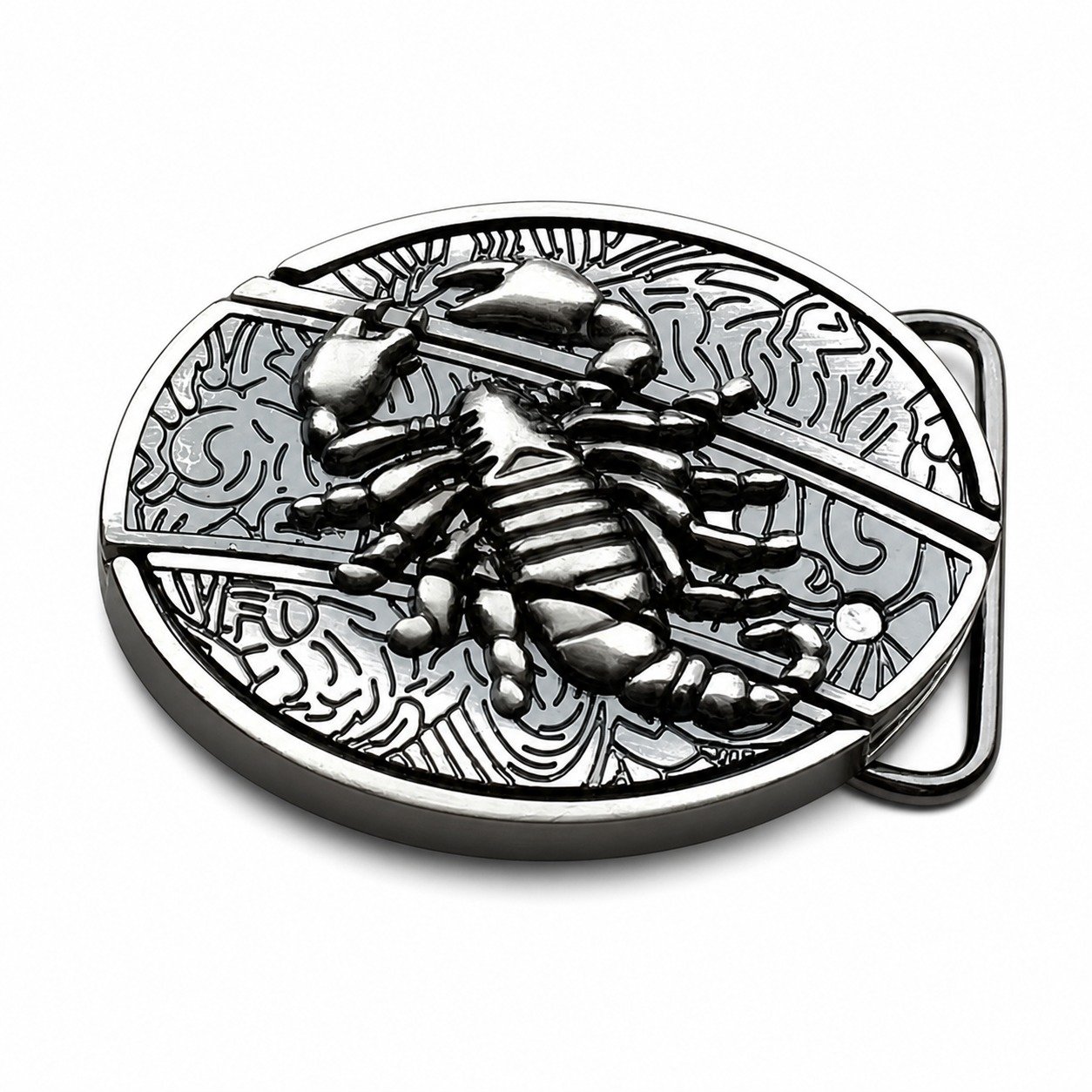 21303-main-white-clean Scorpion knife buckle belt buckle knife - Image 1