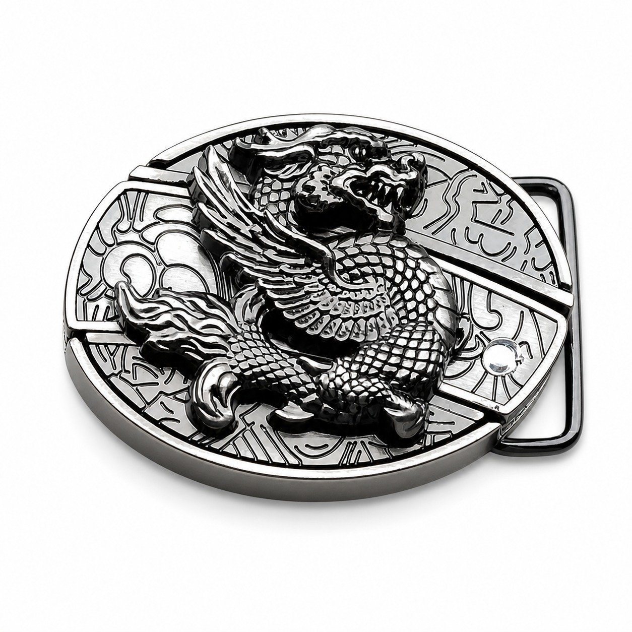21349-main-white-clean Flying Dragon Knife belt buckle knife - Image 1