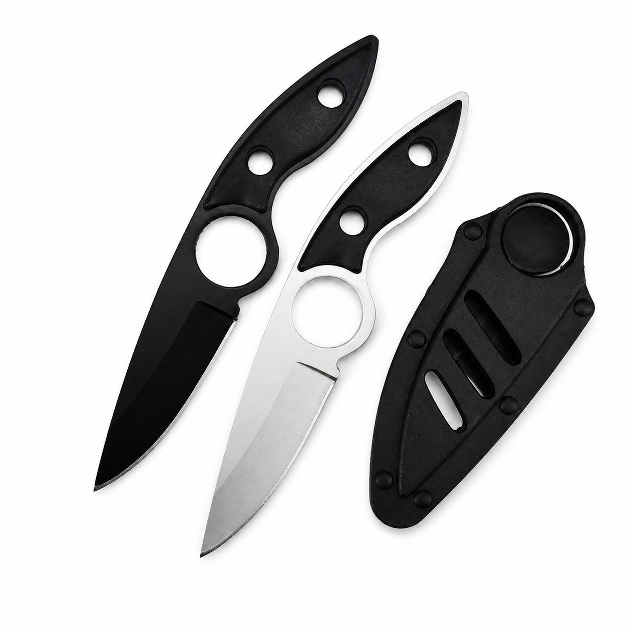 21547-main-white-clean Outdoor high hardness skeleton knife portable camping - Image 1