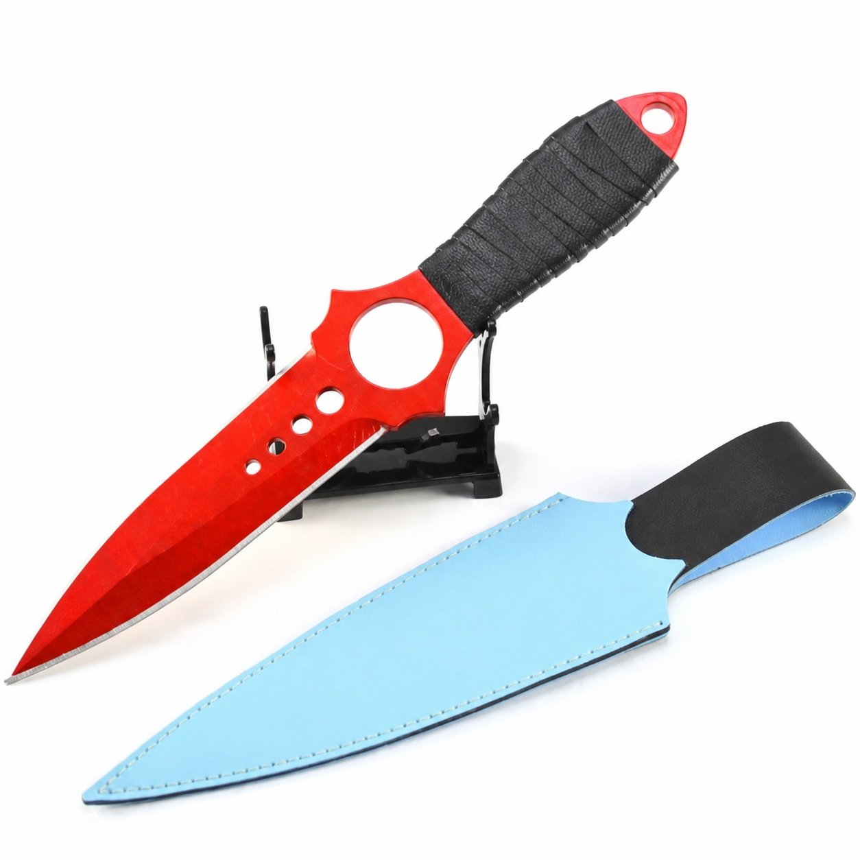 21553-main-white-clean Game peripheral skeleton knife crimson web 26CM full metal craft ornaments model - Image 1