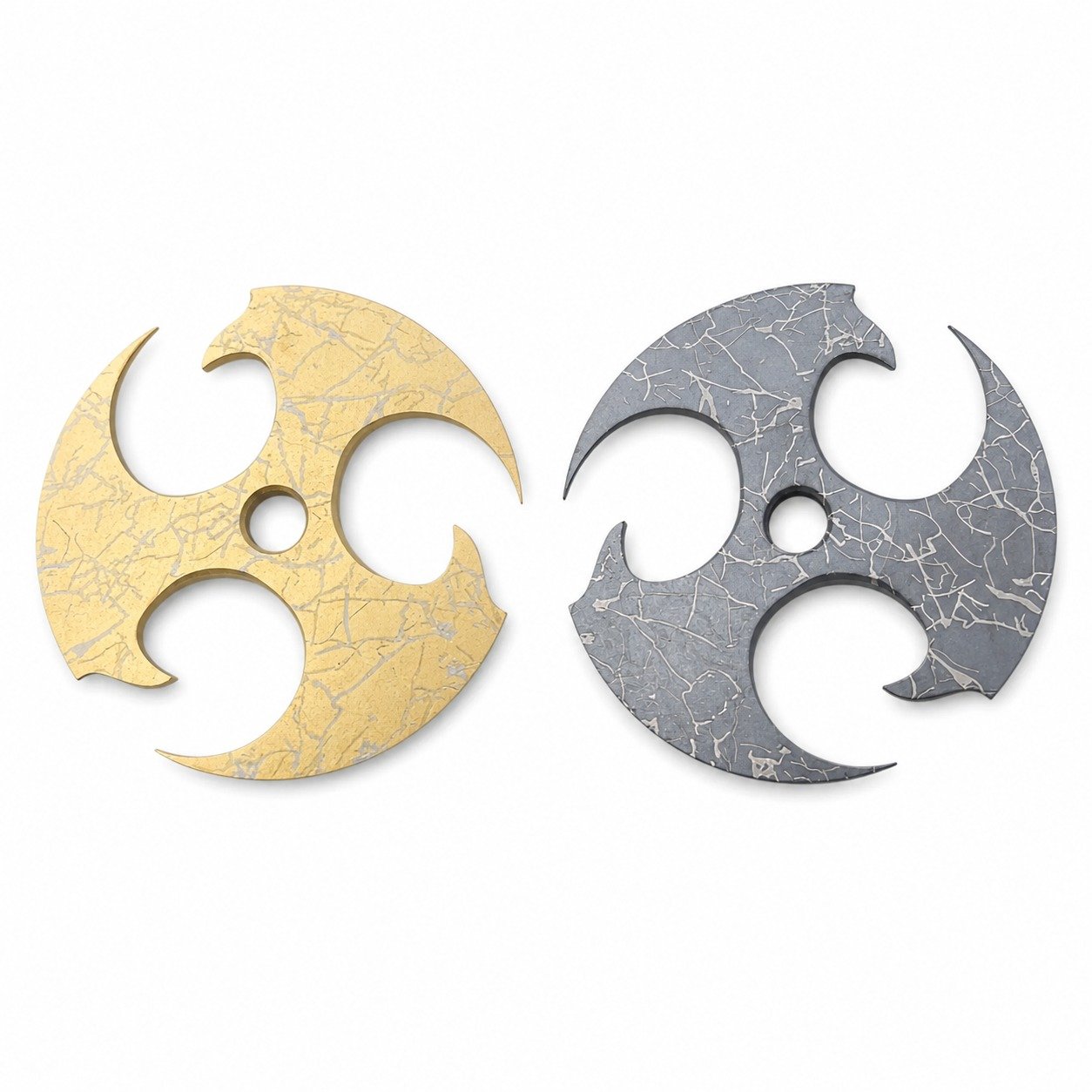 21664-main-white-clean CNC titanium TC4 ninja stars - Image 1