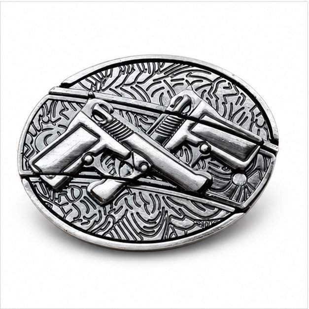 22269-main-white-clean Bull head knife buckle-belt buckle knife - Image 1