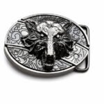 Wolf knife buckle belt buckle knife