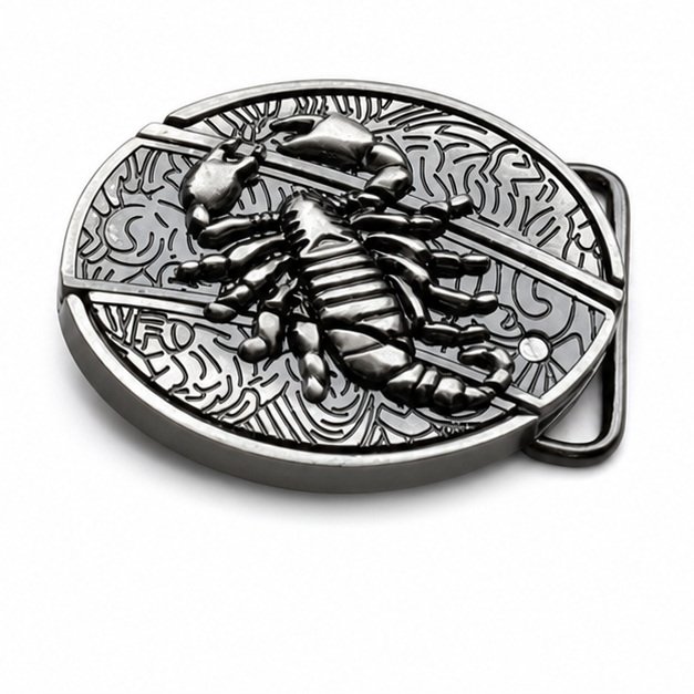 22273-main-white-clean Scorpion knife buckle belt buckle knife - Image 1