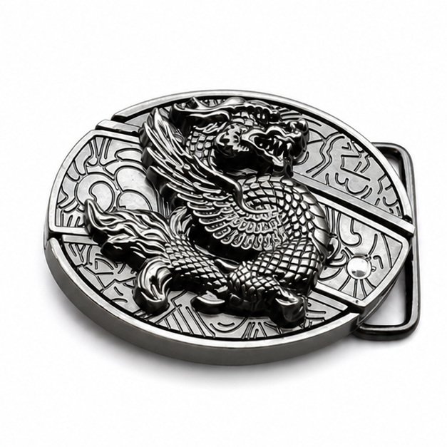 22276-main-white-clean Flying Dragon Knife belt buckle knife - Image 1