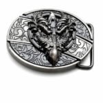 Round dragon knife belt buckle knife