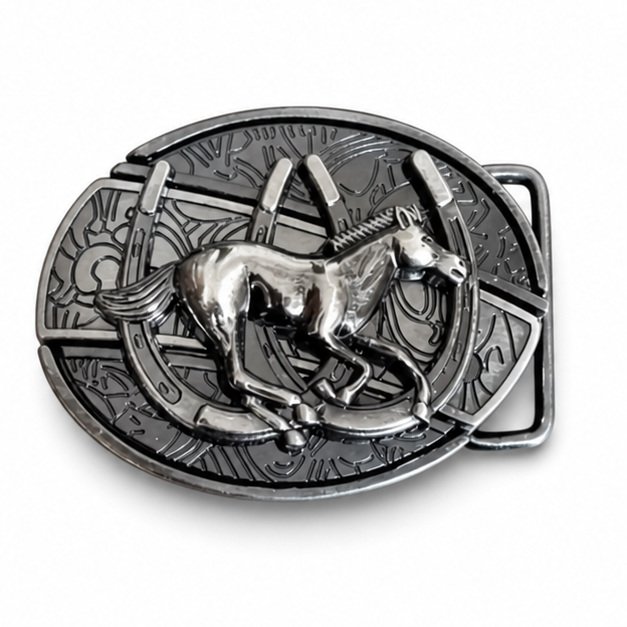 22286-main-white-clean Horse Racing Knife belt buckle knife - Image 1