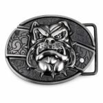 Dog head knife belt buckle knife