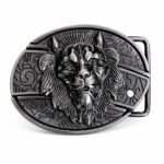 Lion knife belt buckle knife