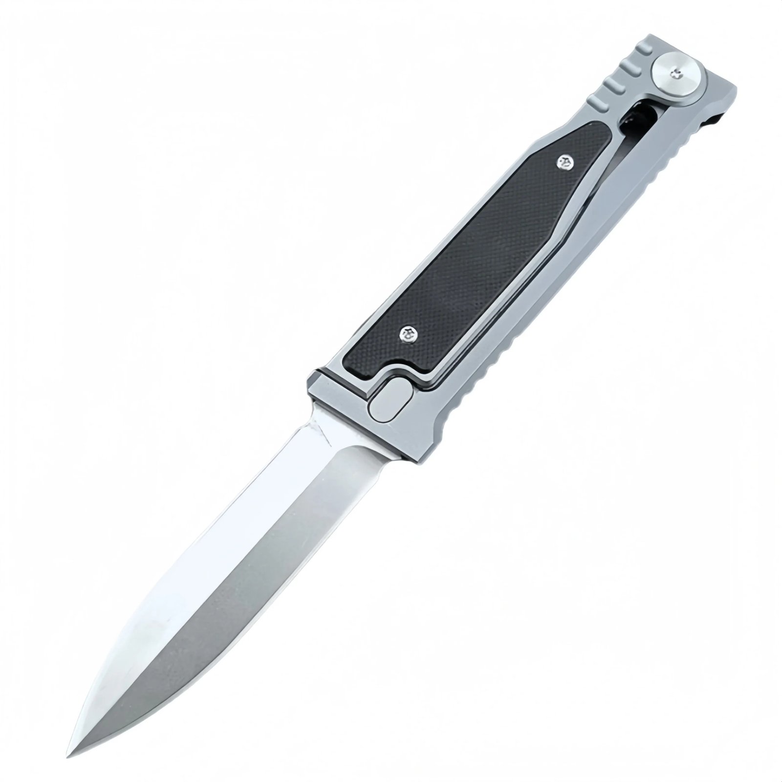 22693-main-white-clean Gravity knife aluminum alloy handle D2 high hardness EDC - Image 1
