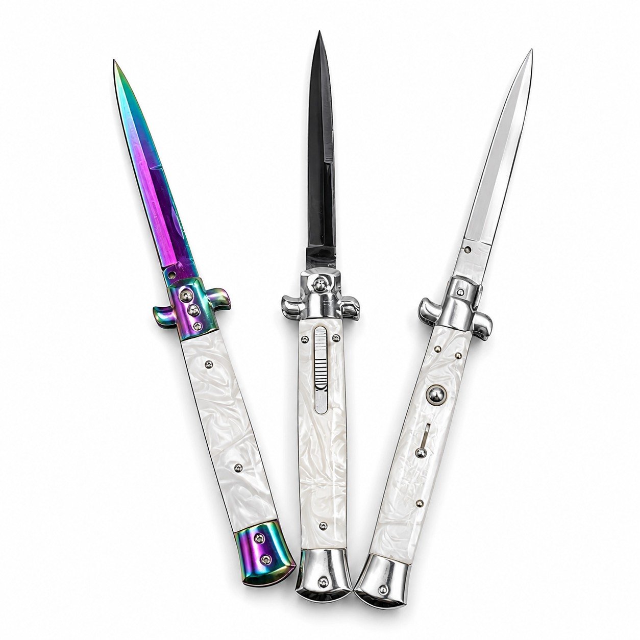 24512-main-white-clean Silver & Pearl Stiletto Set - Image 1