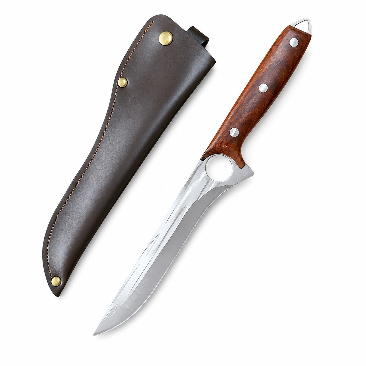 24549-main-white-clean Ring Hand-forged Boning Knife - Image 1