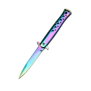 Outdoor Folding Stiletto Knife – Survival Camping Flick Knife - Image 2