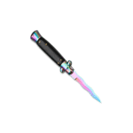 Colorful Wave Blade Stiletto Knife – Automatic Flick Knife Set with Mixed Handles