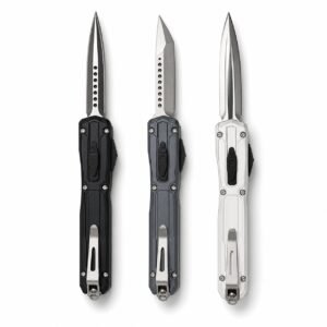 Microtech UT-EX OTF Knife with Dagger-Logo Pocket Clip