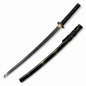 Black Dragon Wave Samurai Fixed Blade Knife