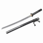 Ghost Handmade Leaf-Pattern Samurai Fixed Blade Knife