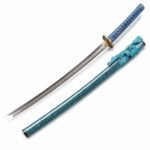 Ghost Handmade Blue Commander Samurai Fixed Blade Knife