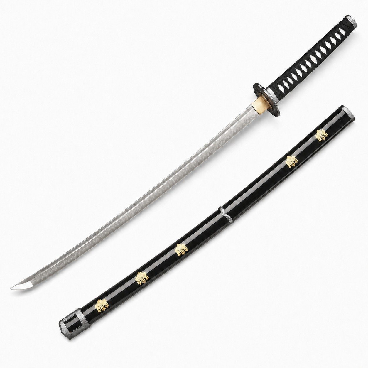 46779-main-white-clean Ghost Handmade Black Samurai Fixed Blade Knife - Image 1