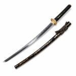 Ghost Handmade Hammered Black Samurai Fixed Blade Knife