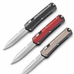 Microtech Snake God Double-Serrated OTF Knife