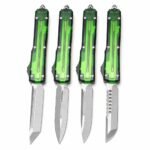 Microtech Clear UT Green-Handle OTF Knife