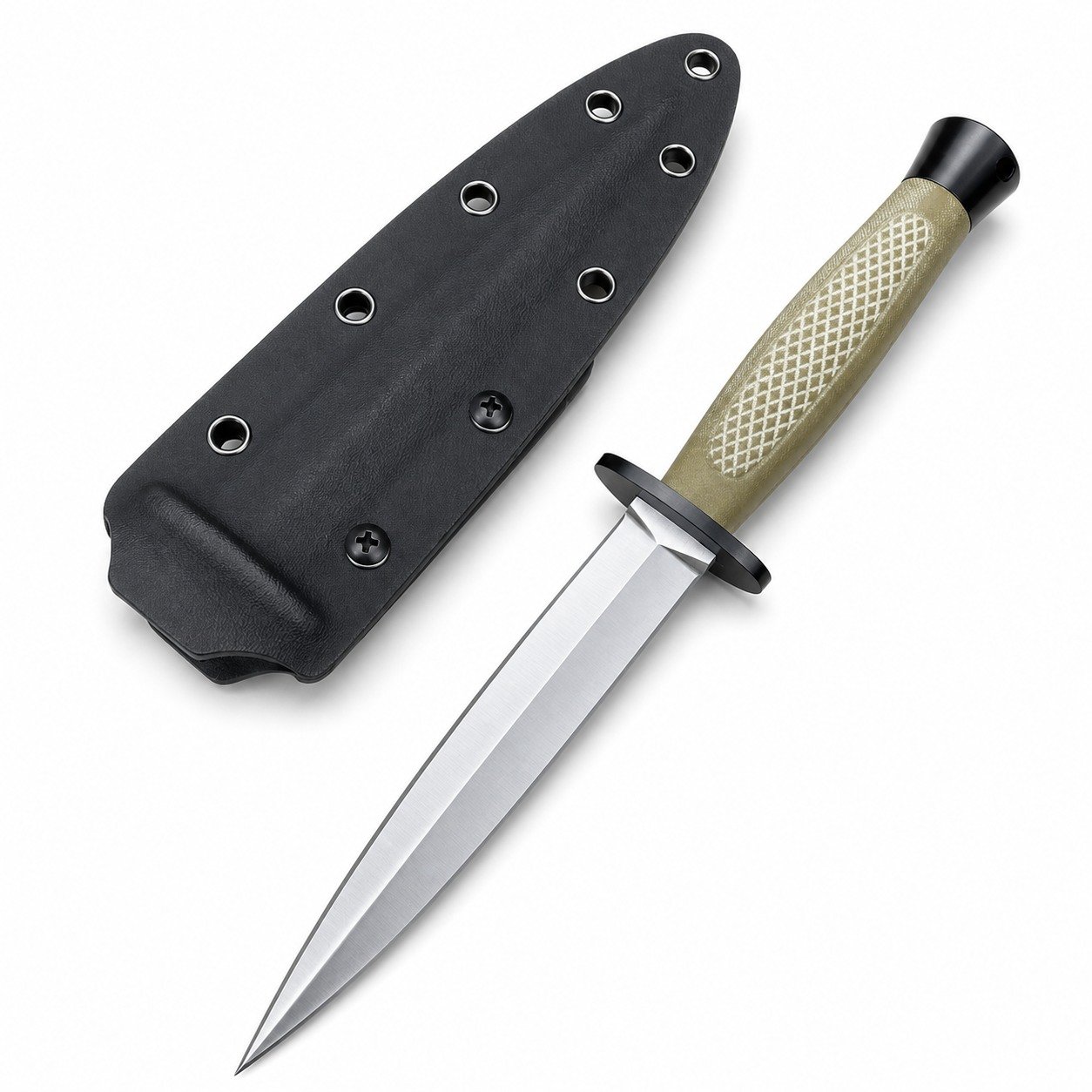 47196-main-white-clean Spartan Collaboration Double-Edged Fixed Blade Knife - Image 1
