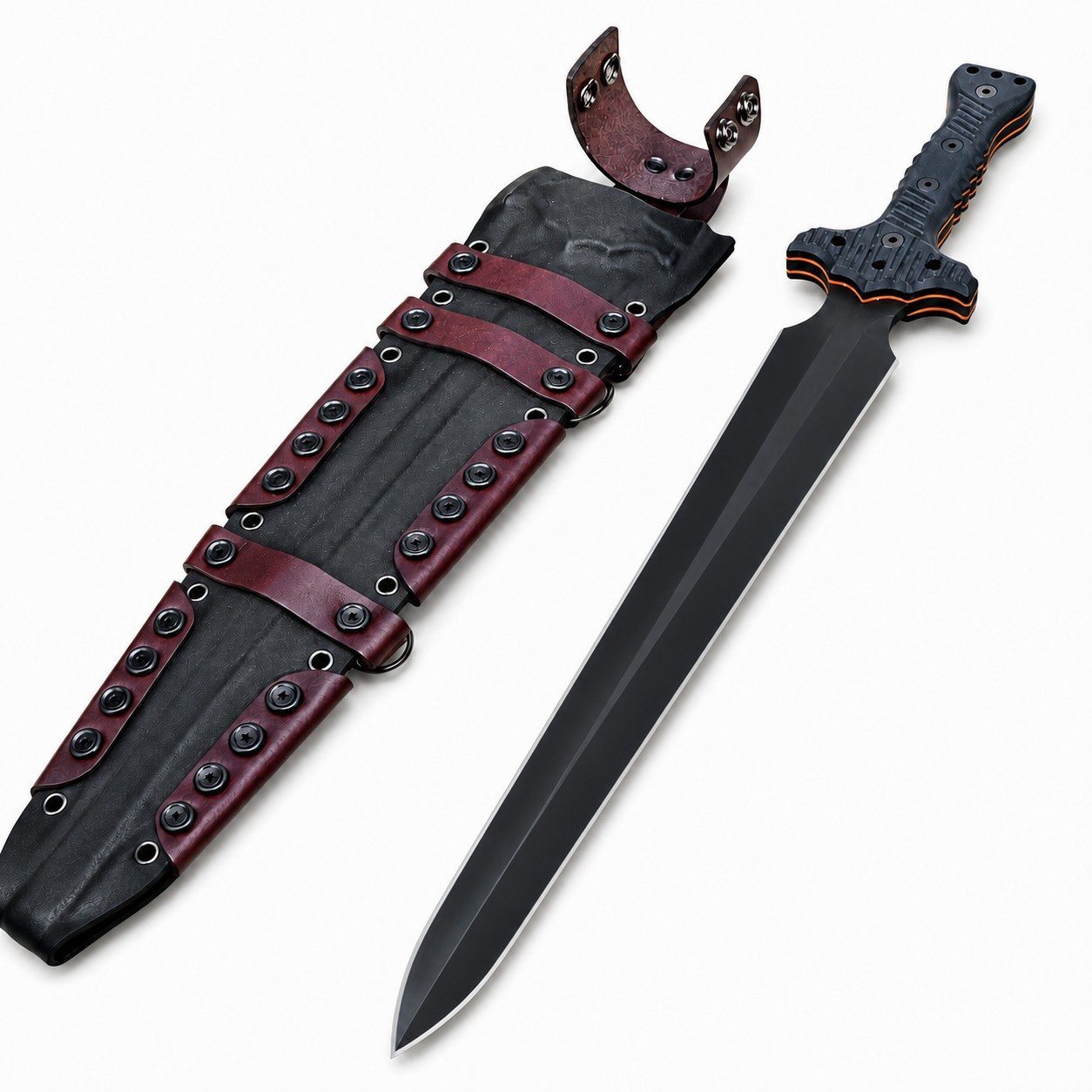 47402-main-white-clean The Miller Brothers' Greatsword Fixed Blade Knife - Image 1