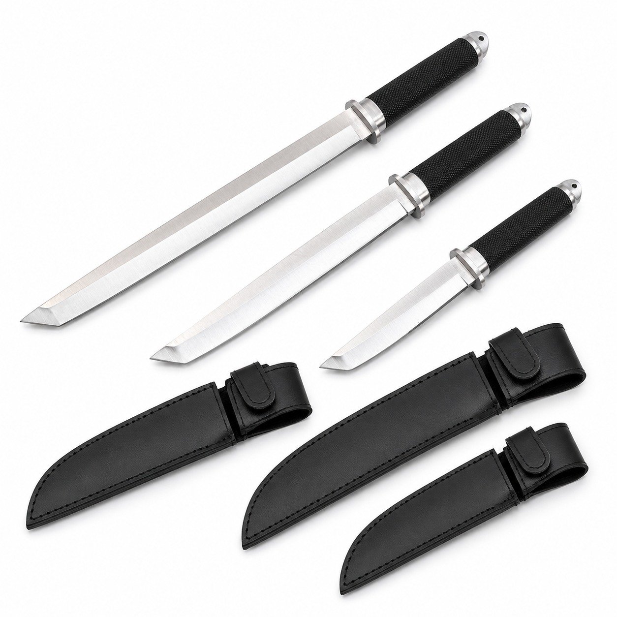 47494-main-white-clean Cold Steel Triple Beauty Integrated Keel Fixed Blade Knife - Image 1