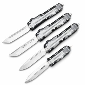 Microtech Transparent UT White Shell OTF Knife