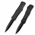 Micro-Tech Hera Goddess All-Black Toothblade OTF Knife