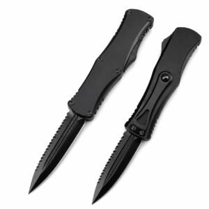 Micro-Tech Hera Goddess All-Black Toothblade OTF Knife