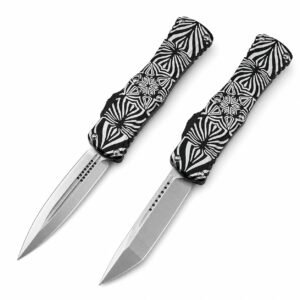 Microtech Hera Goddess Floral Pattern OTF Knife