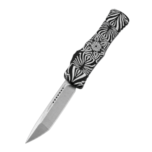 Hera Goddess Floral Pattern OTF Knife - Image 3