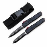Zinc-handle Microtech Bounty Hunter Black OTF Knife