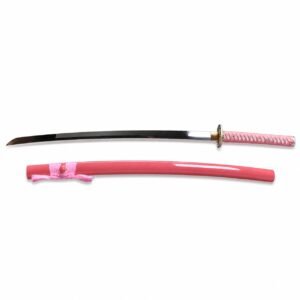 Pink Mirrored Samurai Fierce Dragon 26-inch Fixed Blade Knife