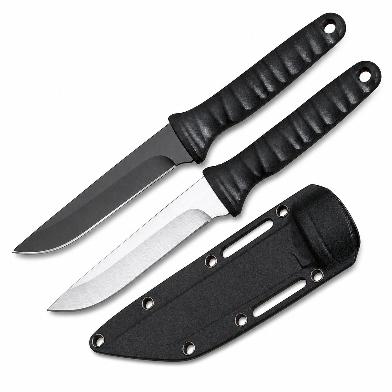 47746-main-white-clean Outdoor Small Straight K Sheath Fixed Blade Knife - Image 1