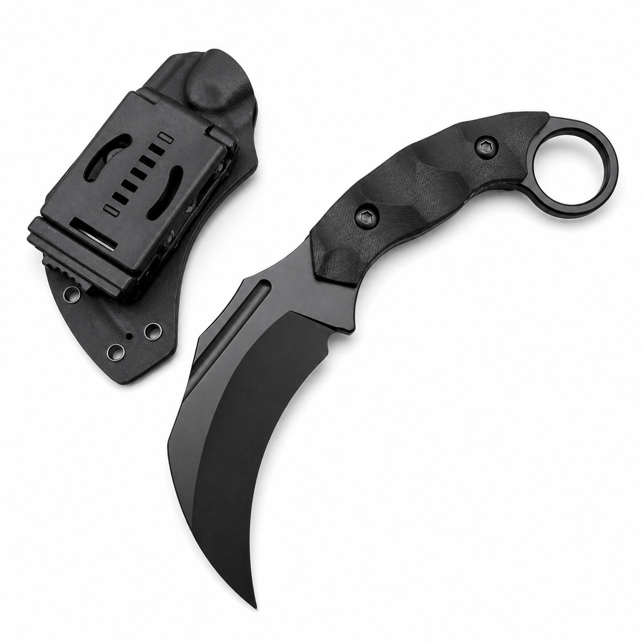 47956-main-white-clean Mixed-race Children Have Straight Claws Karambit Knife - Image 1