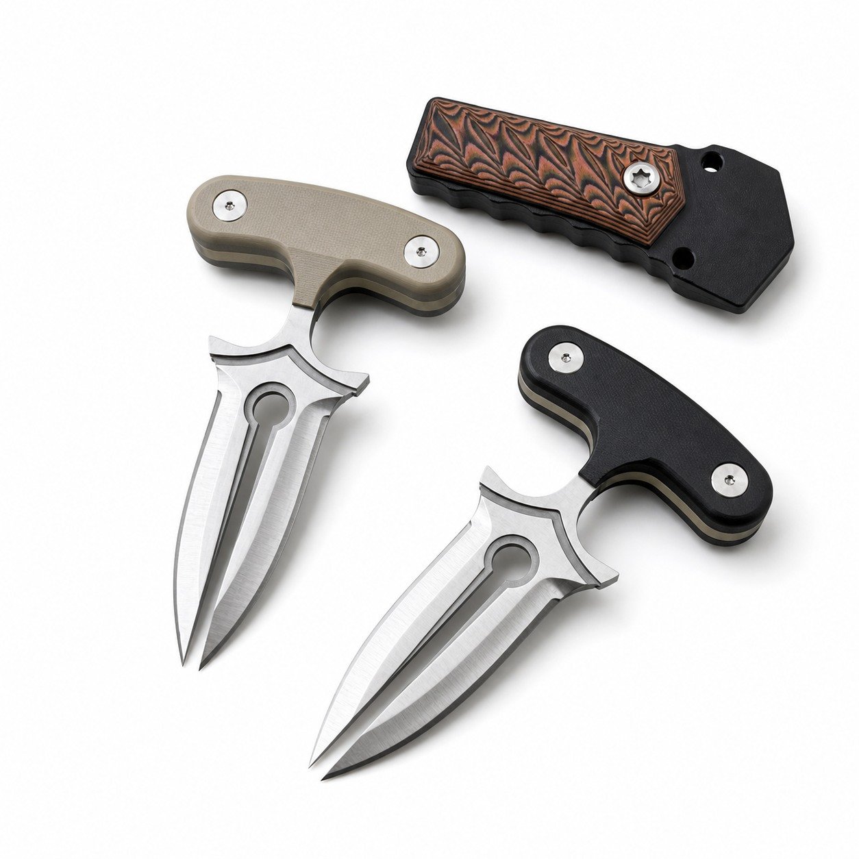 47962-main-white-clean Defender - Double Killer Hand Assassin Push Dagger - Image 1
